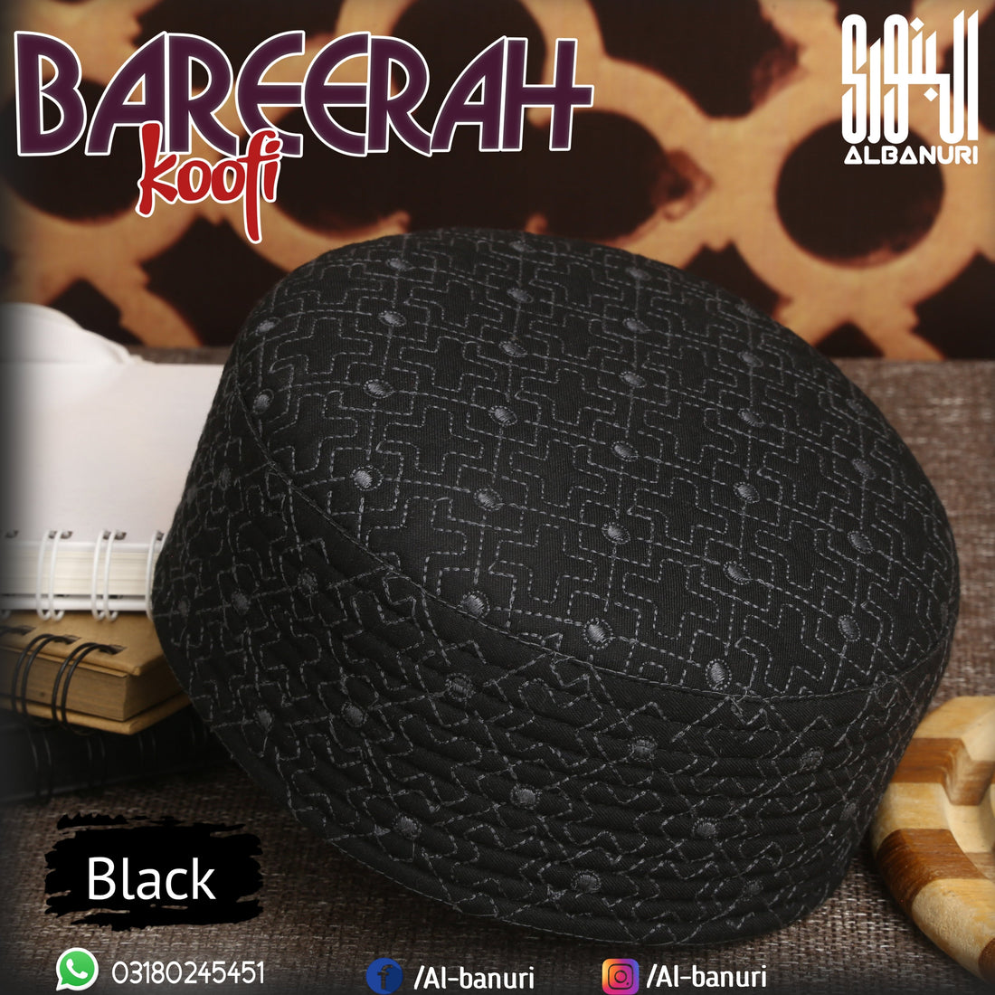 Authentic vs fake Kufi caps — spot quality with Al-Banuri premium prayer caps