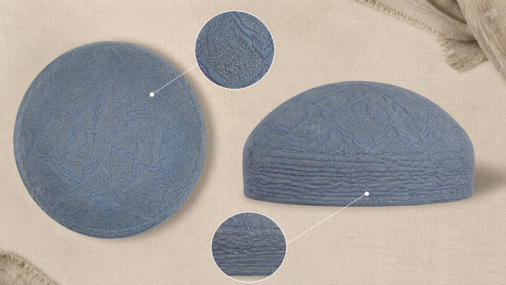 Tabrez Koofi SeaGreen crown panels and bands