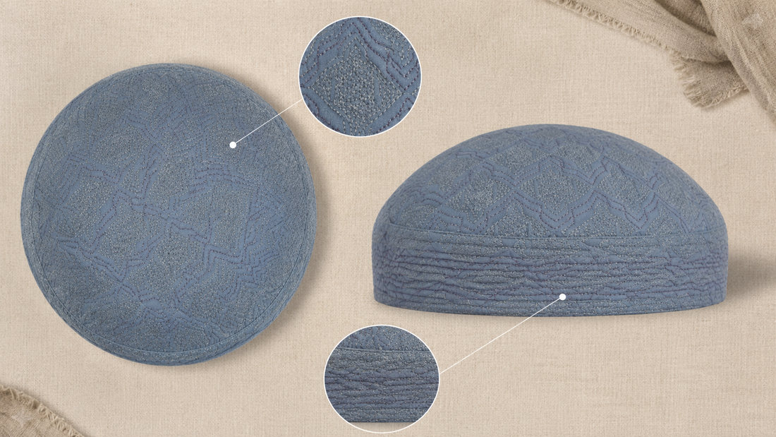 Tabrez Koofi SeaGreen crown panels and bands