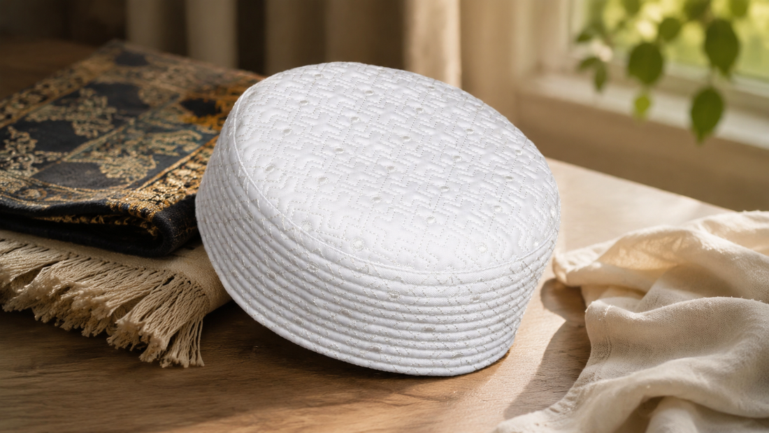 Lightweight daily prayer guide using real Al-Banuri Bareerah Kufi White