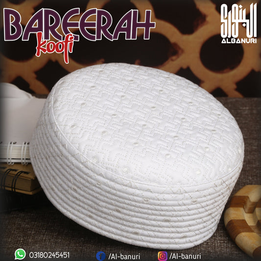 Best white Kufi cap for Hajj and Umrah — Al-Banuri premium prayer cap