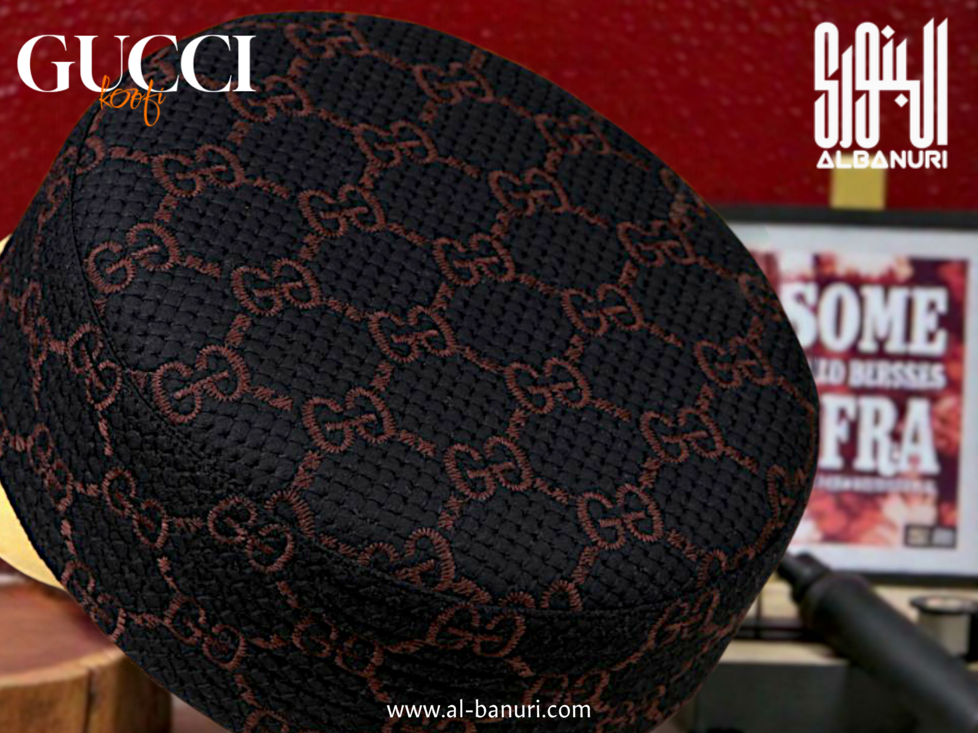 Gucci Koofi Mate - Luxury Designer Islamic Kufi Cap by Al-Banuri